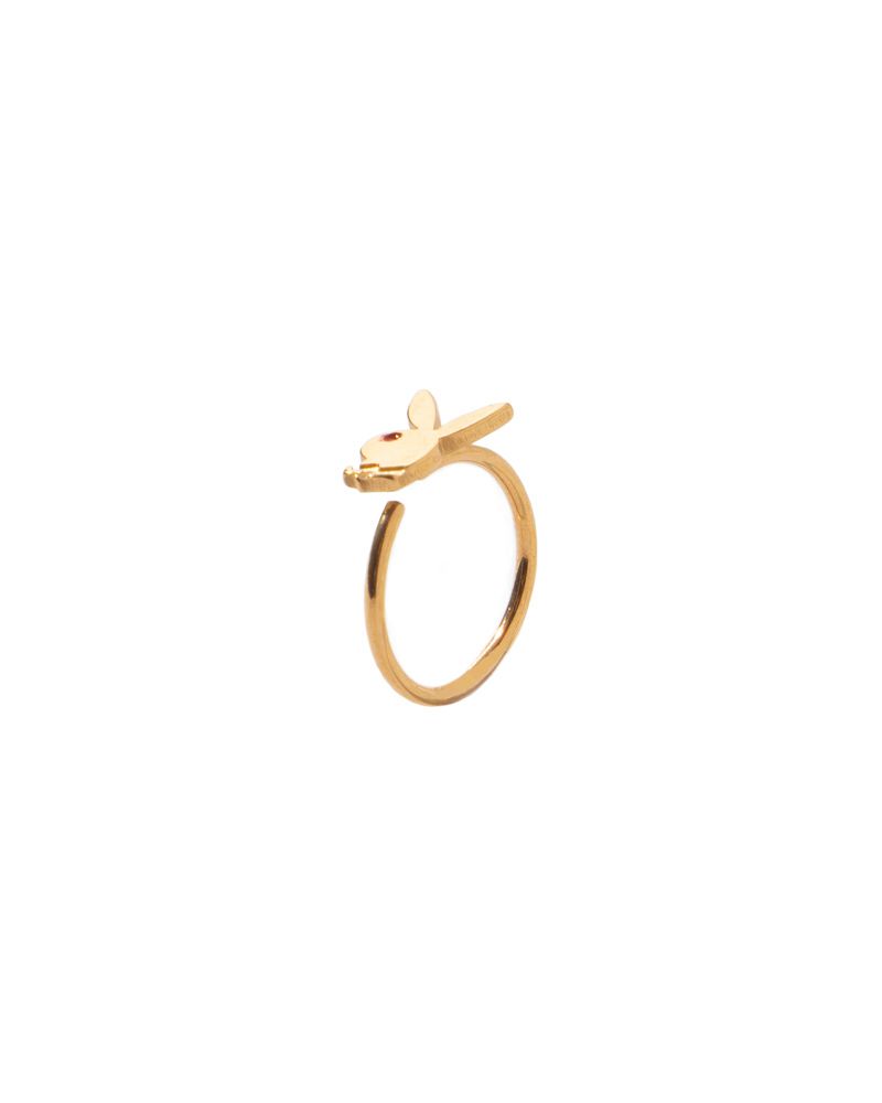 Bijuterii Barbati Playboy Rabbit Head Nose Ring Aurii | WMXE-52139