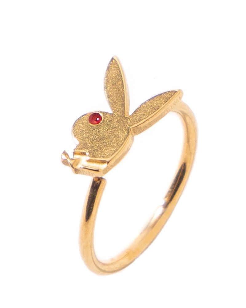 Bijuterii Barbati Playboy Rabbit Head Nose Ring Aurii | WMXE-52139