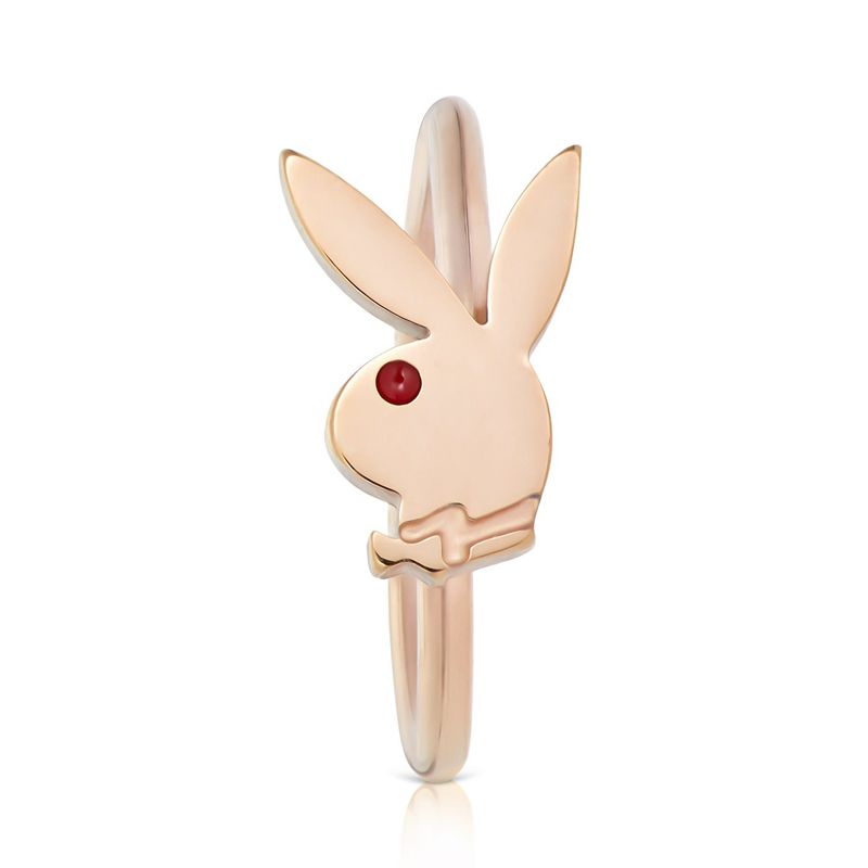 Bijuterii Barbati Playboy Rabbit Head Nose Ring Aurii | WMXE-52139