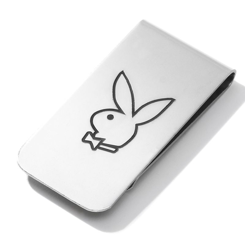 Bijuterii Barbati Playboy Silver Rabbit Head Money Clip Argintii | EZKS-96243