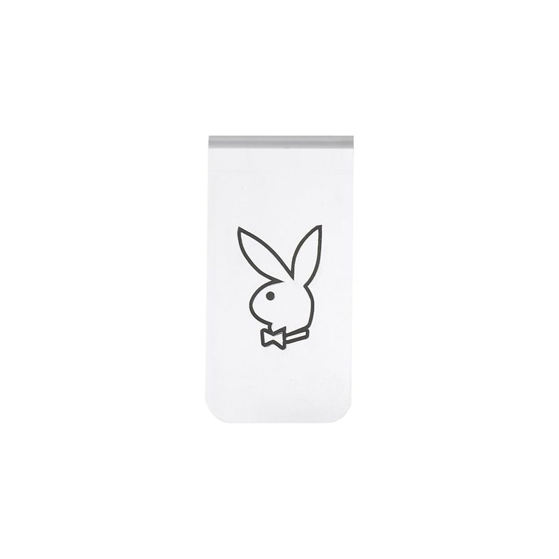 Bijuterii Barbati Playboy Silver Rabbit Head Money Clip Argintii | EZKS-96243