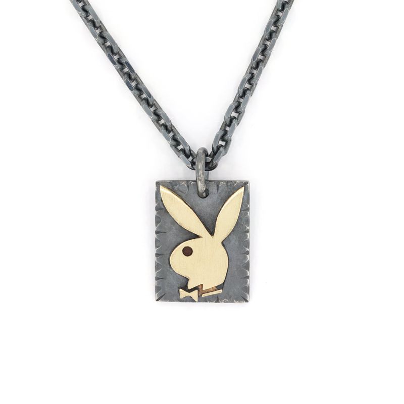 Bijuterii Barbati Playboy X The Great Frog Souvenir Pendant Gri | EFPR-73450