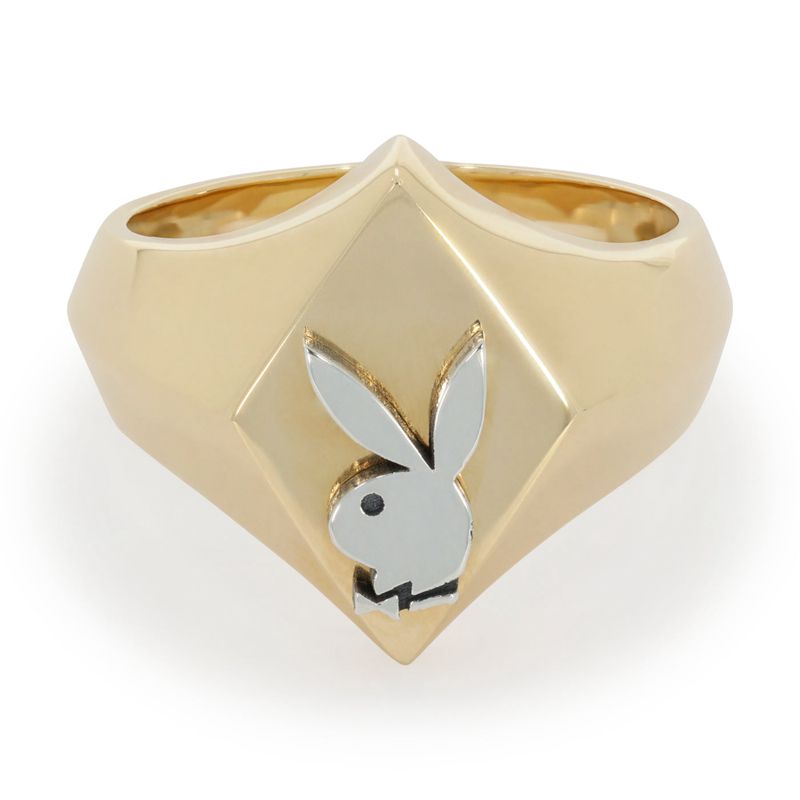 Bijuterii Barbati Playboy X The Great Frog Ace Of Diamonds Ring Aurii | TKAJ-92164