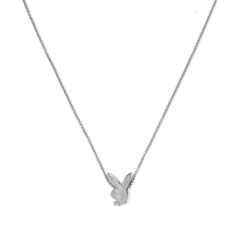 Bijuterii Dama Playboy Bunny Bead Necklace Argintii | DJCS-70165