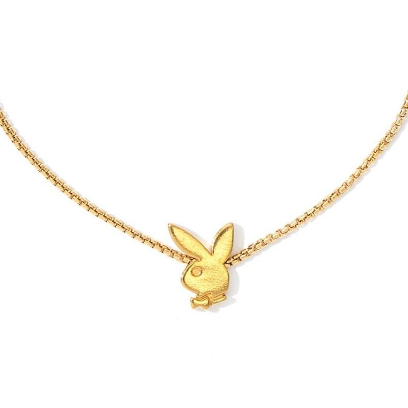 Bijuterii Dama Playboy Bunny Chain Bracelet Aurii | ZMEH-52014