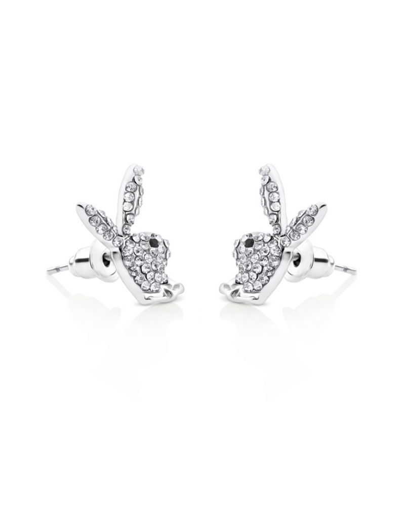 Bijuterii Dama Playboy Bunny Stud Earrings Argintii | XPGD-04287