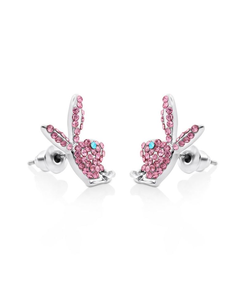 Bijuterii Dama Playboy Bunny Stud Earrings Argintii | XPGD-04287