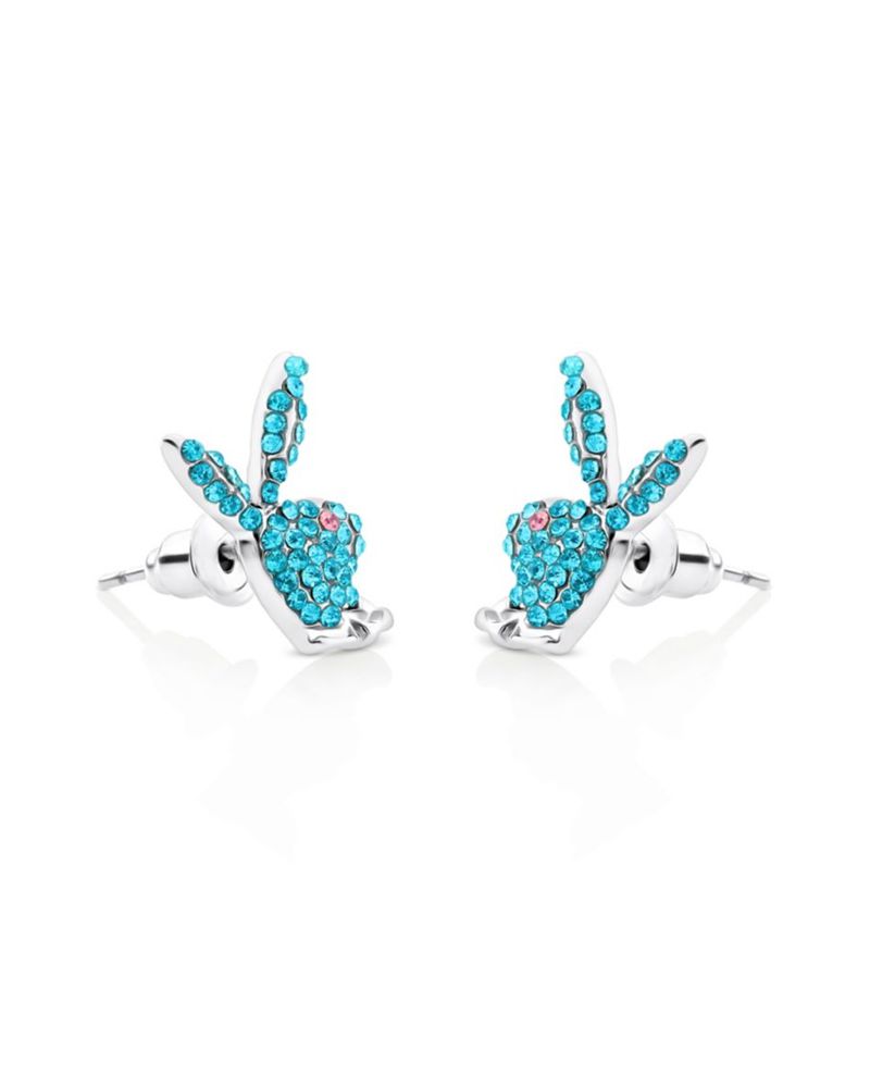 Bijuterii Dama Playboy Bunny Stud Earrings Argintii | XPGD-04287