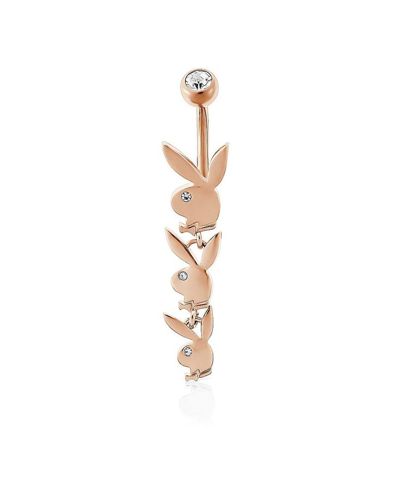 Bijuterii Dama Playboy Dangling Bunny Head Belly Ring Aurii | NDHI-61429