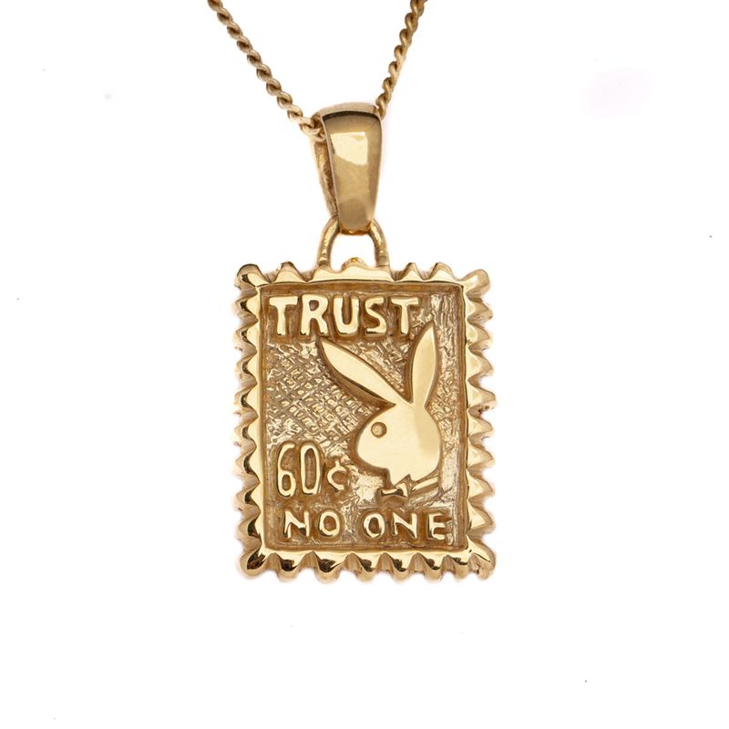 Bijuterii Dama Playboy Trust No One Necklace Aurii | LXSY-54826