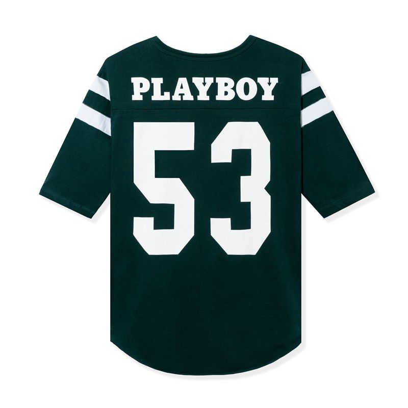 Camasa Barbati Playboy 53 Jersey Negrii Albi | YPAJ-34709