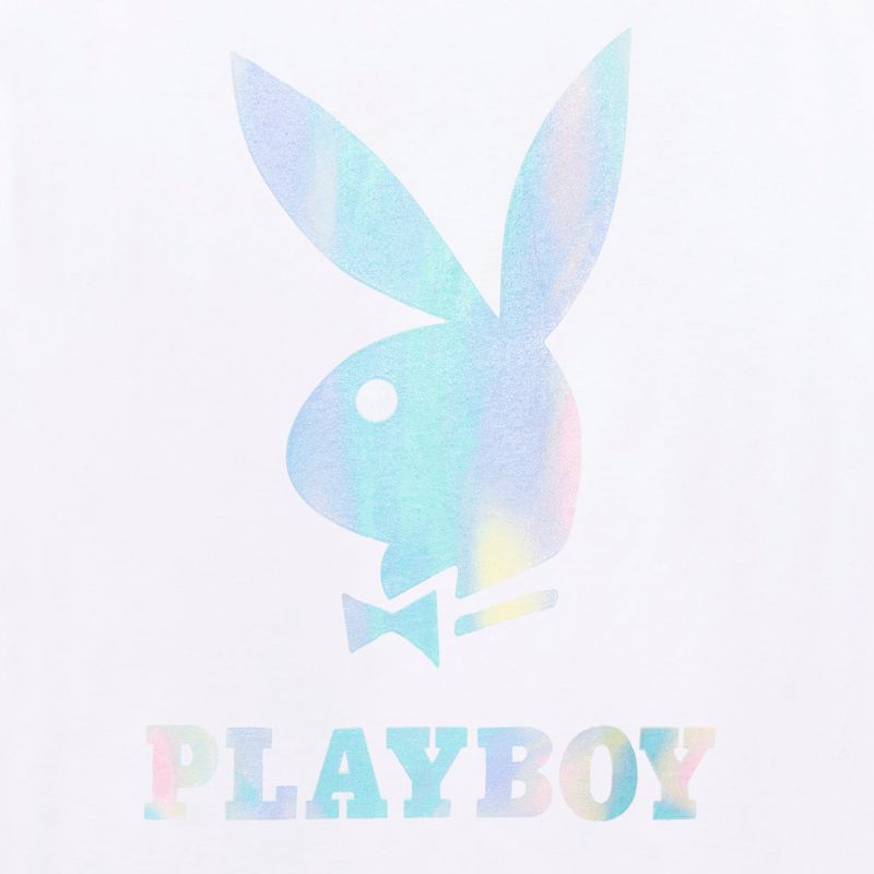 Camasa Barbati Playboy Holographic Logo Albi | QXZE-98026