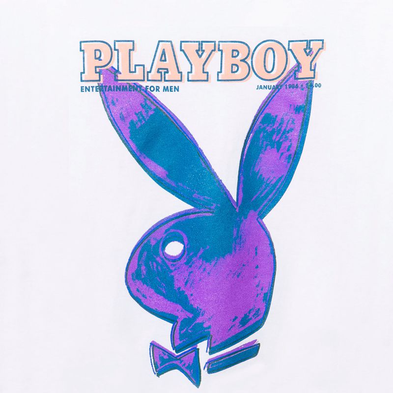 Camasa Barbati Playboy January 1986 Andy Warhol Cover Albi Violet | LDNM-82975