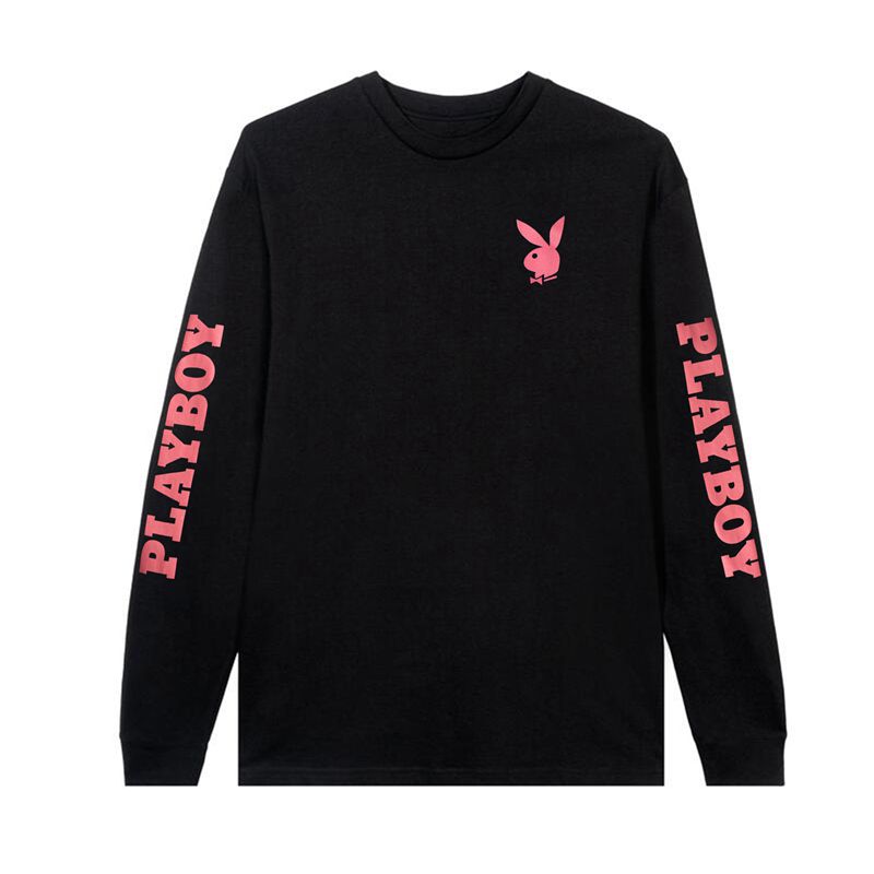 Camasa Barbati Playboy Masthead & Rabbit Head Long Sleeve Negrii | NWTD-48925