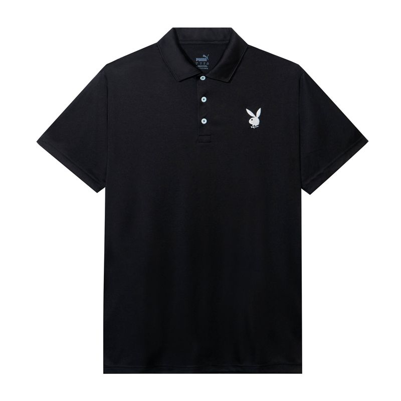 Camasa Barbati Playboy Puma Golf Performance Polo Negrii | NWZA-30962