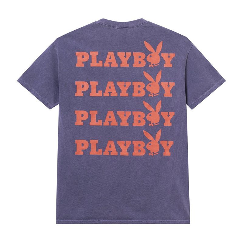 Camasa Barbati Playboy Purple Graphic Violet | VZOD-50481