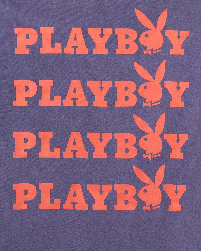 Camasa Barbati Playboy Purple Graphic Violet | VZOD-50481