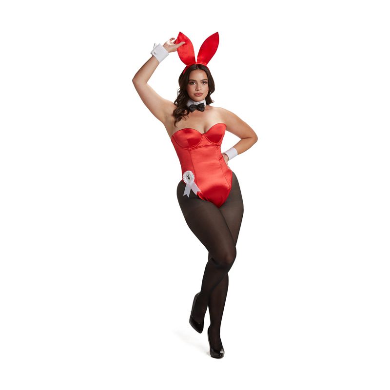 Costum De Iepuraș Dama Playboy The Official Rosii | RYOV-38905