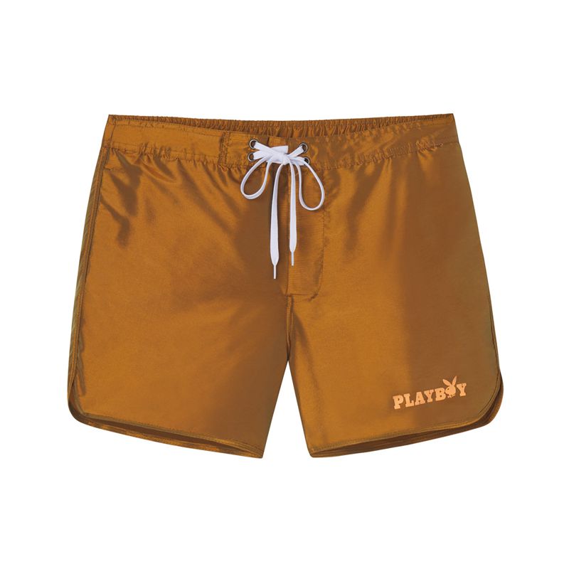 Costume De Baie Barbati Playboy Night Out Trunks Portocalii | PZKI-19652