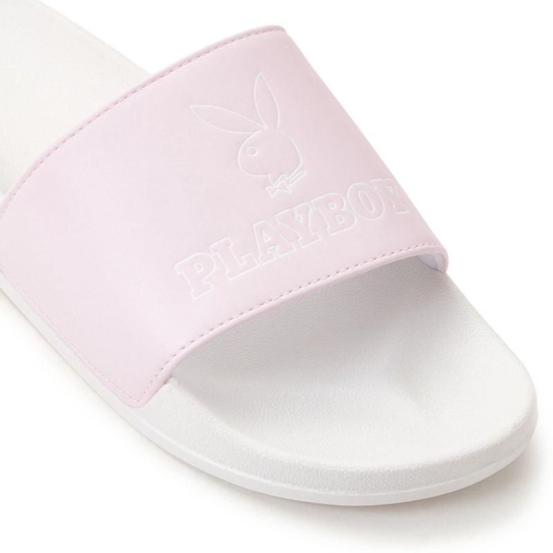 Costume De Baie Dama Playboy Bunny Slapi Sandals Negrii | UARO-74390