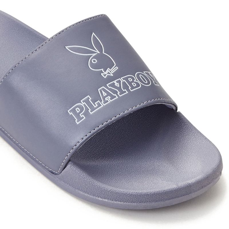 Costume De Baie Dama Playboy Bunny Slapi Sandals Negrii | UARO-74390