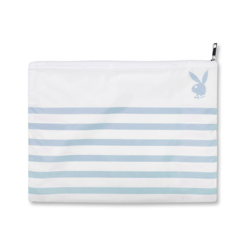 Costume De Baie Dama Playboy Striped Impermeabili Beach Pouch Galbeni | LJMD-86491