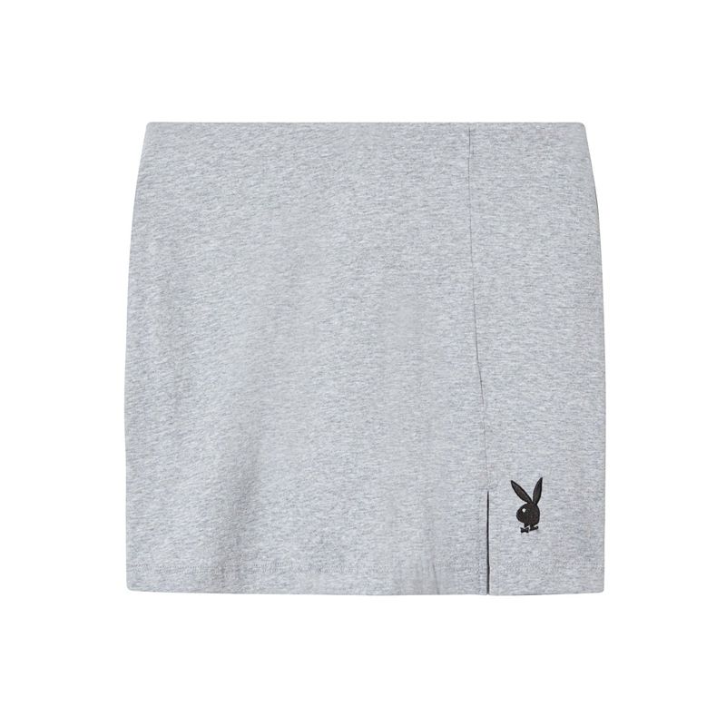 Fuste Dama Playboy Slit Skort Gri | XVIH-18934