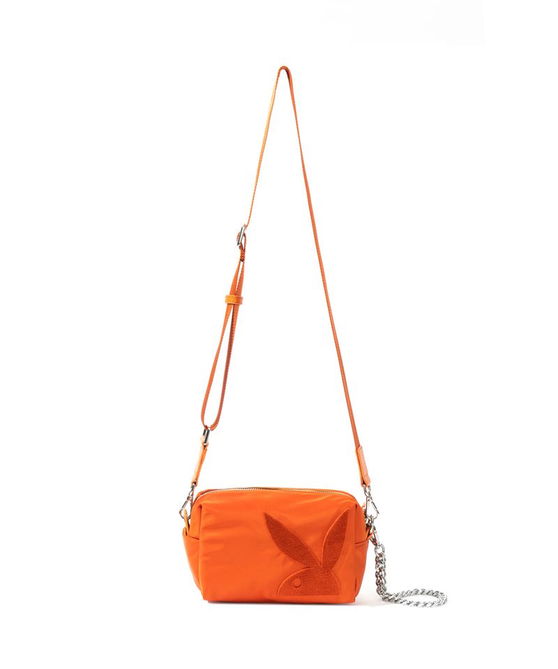 Geanta De Mana Dama Playboy Nailon Crossbody Albastri Inchis | ORUT-31207