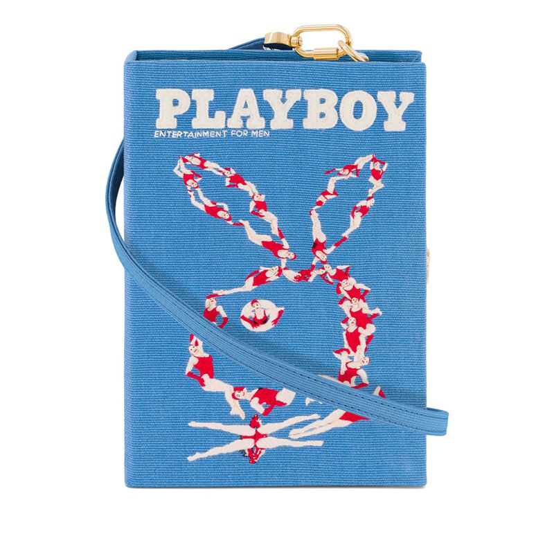 Geanta De Mana Dama Playboy Olympia Le-Tan July-August 2013 Cover Clutch Albastri | YPEZ-87250