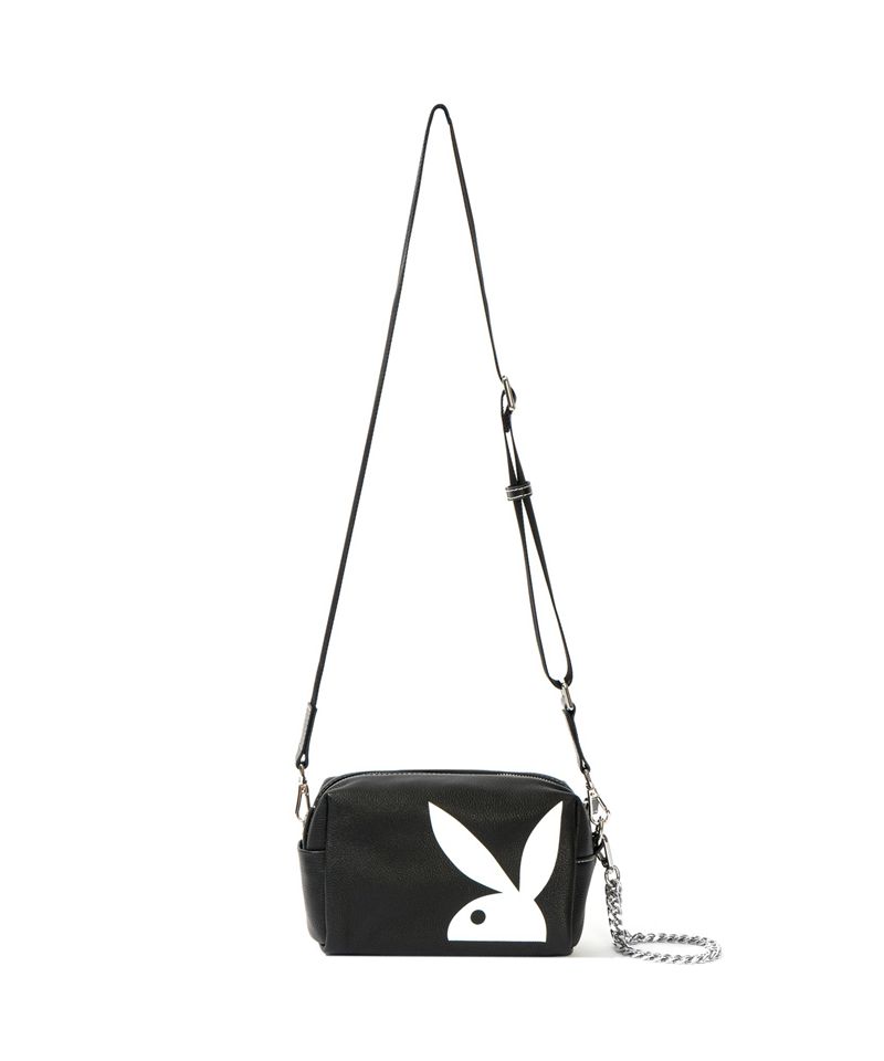 Geanta De Mana Dama Playboy Piele Crossbody Negrii | MJYA-02759