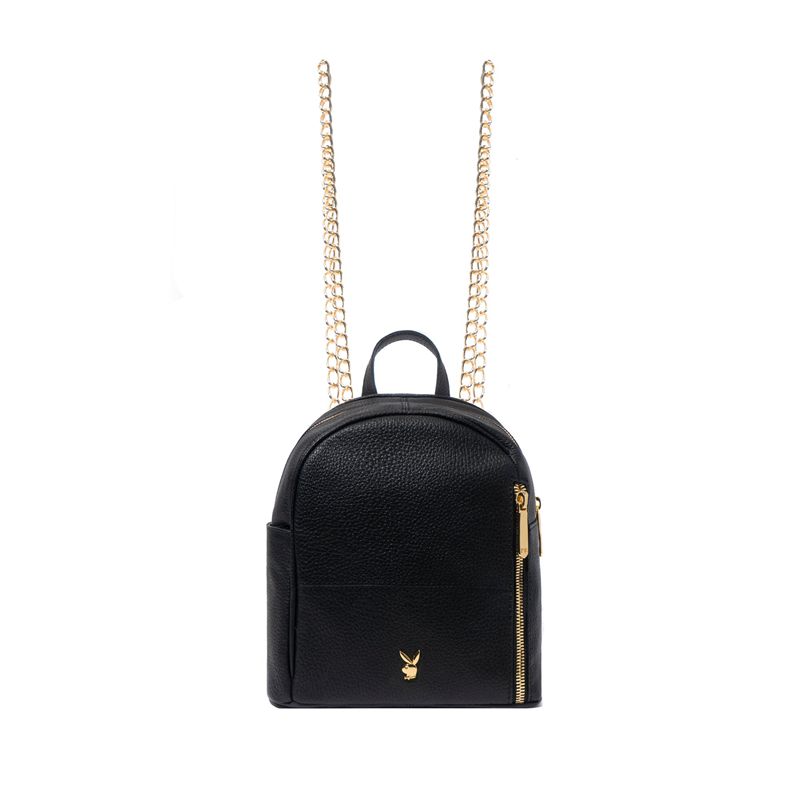 Geanta De Mana Dama Playboy Piele Mini Backpack Negrii | NGKO-13850