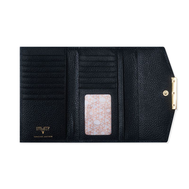 Geanta De Mana Dama Playboy Piele Trifold Wallet Negrii | XKYF-41653