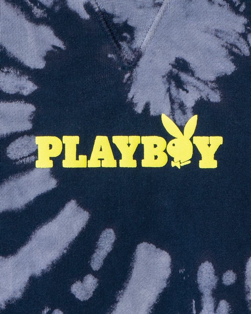 Hanorac Cu Gluga Barbati Playboy Au Naturel Sweat Negrii Violet | UWYQ-16837