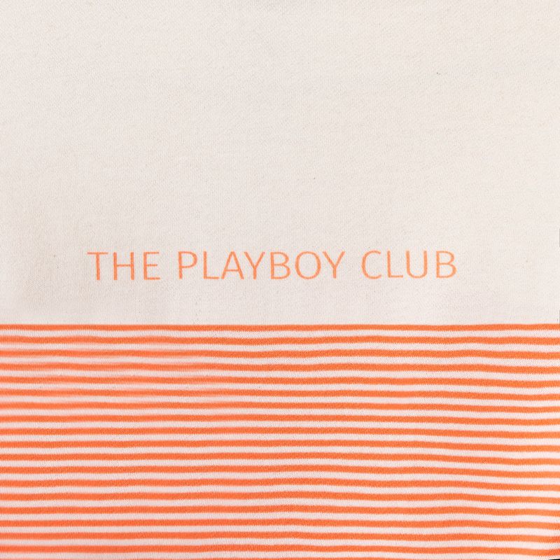 Hanorac Cu Gluga Barbati Playboy Drop Stripe Vip Club Quarter Zip Portocalii | ZLWY-53619