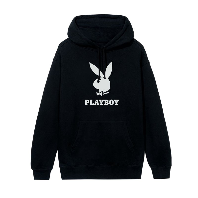 Hanorac Cu Gluga Barbati Playboy Logo Maro | VXIP-73695