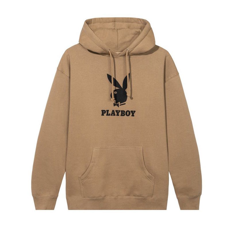 Hanorac Cu Gluga Barbati Playboy Logo Maro | VXIP-73695