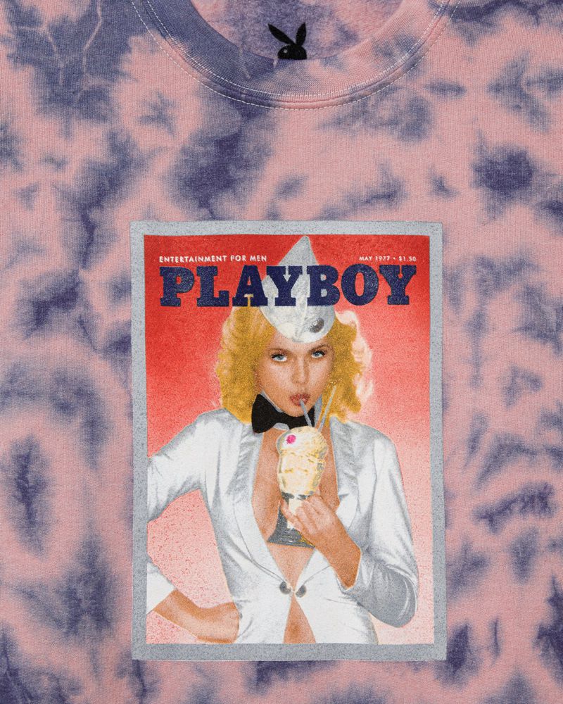 Hanorac Cu Gluga Barbati Playboy May 1977 Cover Crewneck Sweat Colorati | AWRC-45318