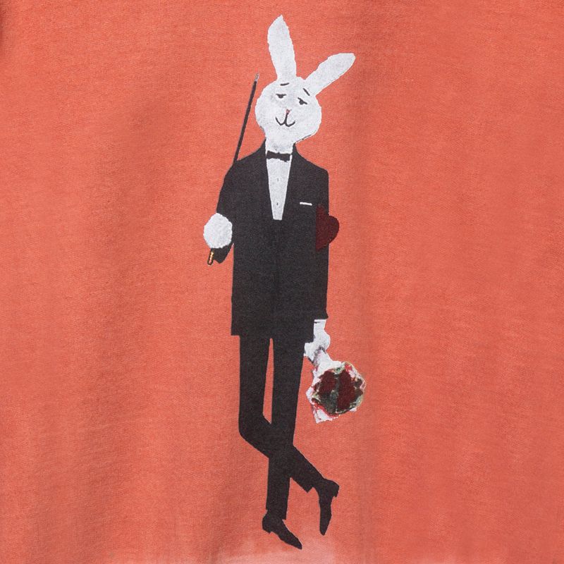 Hanorac Cu Gluga Barbati Playboy Mr. Crewneck Portocalii | MWTE-96547