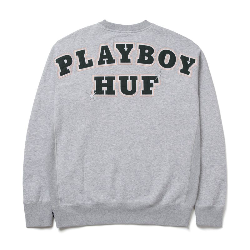 Hanorac Cu Gluga Barbati Playboy X Huf Rabbit Head Crewneck Negrii | MFJU-43502