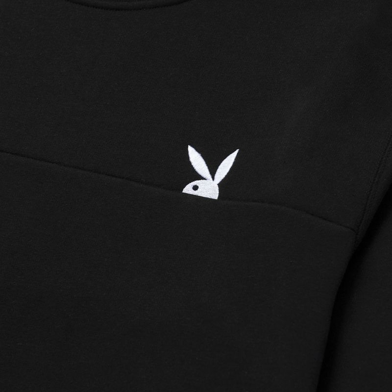 Hanorac Cu Gluga Barbati Playboy X Huf Rabbit Head Crewneck Negrii | MFJU-43502