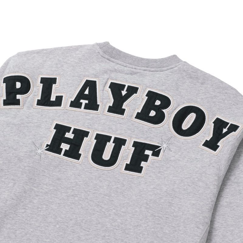 Hanorac Cu Gluga Barbati Playboy X Huf Rabbit Head Crewneck Negrii | MFJU-43502