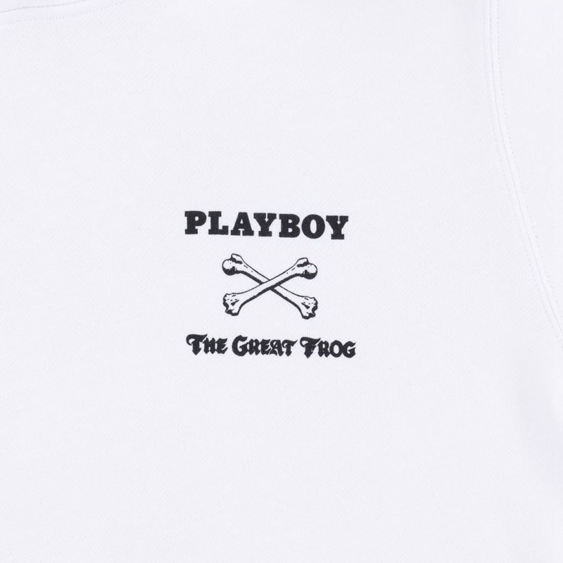 Hanorac Cu Gluga Barbati Playboy X The Great Frog Albi | AKES-76084