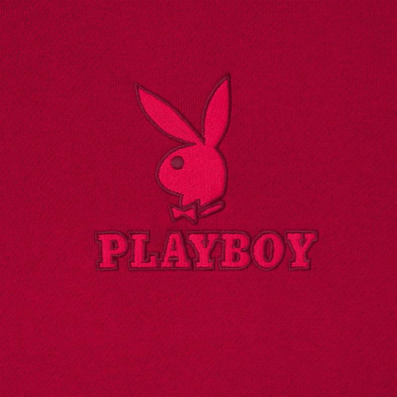 Hanorac Cu Gluga Dama Playboy Clasici Crewneck Rosii Inchis Masline Verzi | YOCU-86170