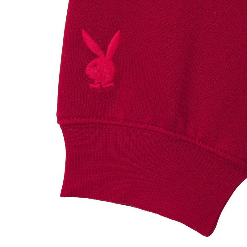 Hanorac Cu Gluga Dama Playboy Clasici Crewneck Rosii Inchis Masline Verzi | YOCU-86170