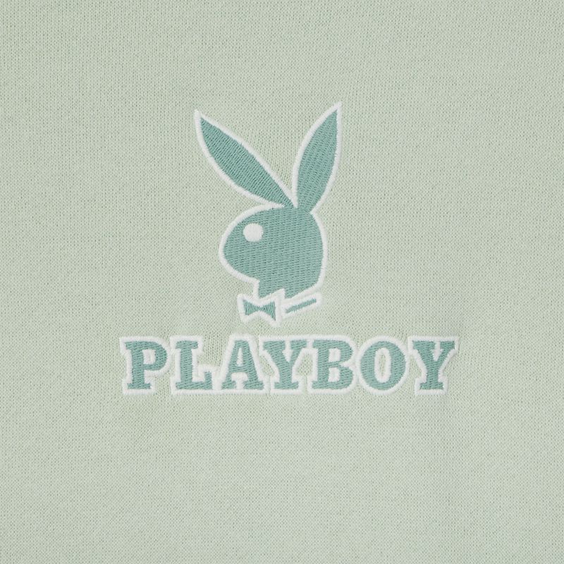 Hanorac Cu Gluga Dama Playboy Clasici Crewneck Rosii Inchis Masline Verzi | YOCU-86170