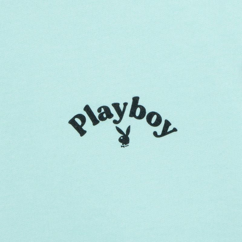 Hanorac Cu Gluga Dama Playboy Logo Oversized Crewneck Verde Menta | UIKZ-65289