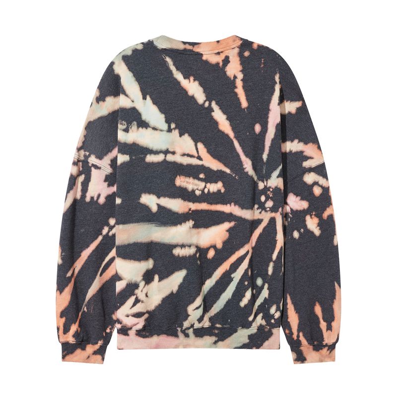 Hanorac Cu Gluga Dama Playboy Tie-Dye Grunge Crewneck Colorati | QAWL-47038