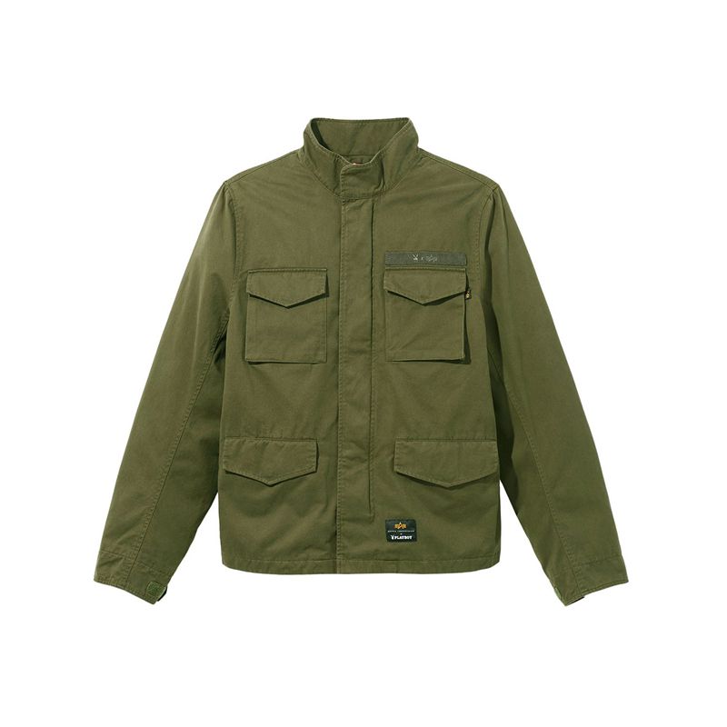 Jacheta Barbati Playboy X Alpha Industries Field Jacket Verzi | ZERF-61385