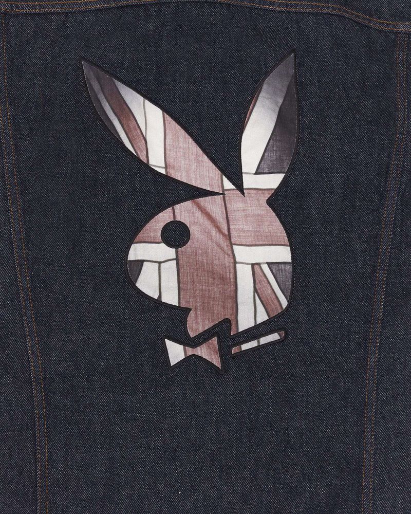 Jacheta Barbati Playboy X John Richmond Denim Jacket Albastri Inchis | UZKO-93081