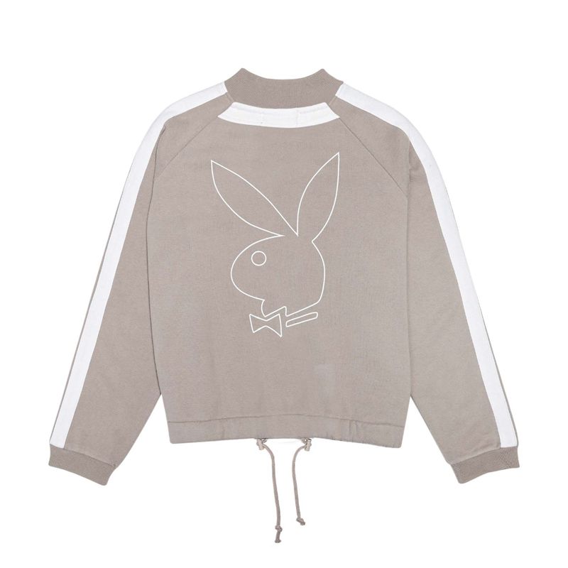 Jacheta Dama Playboy Bunny Bomber Gri | SJCE-24906